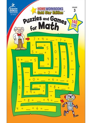cover image of Puzzles and Games for Math, Grade 3